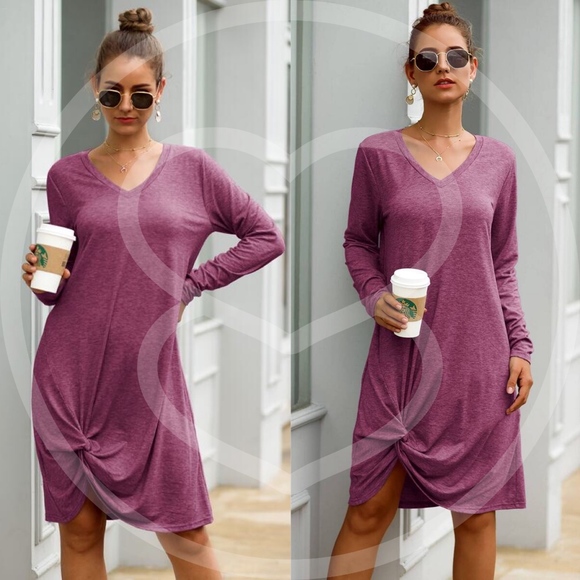 Dresses & Skirts - AUDRY vneck twist detail dress